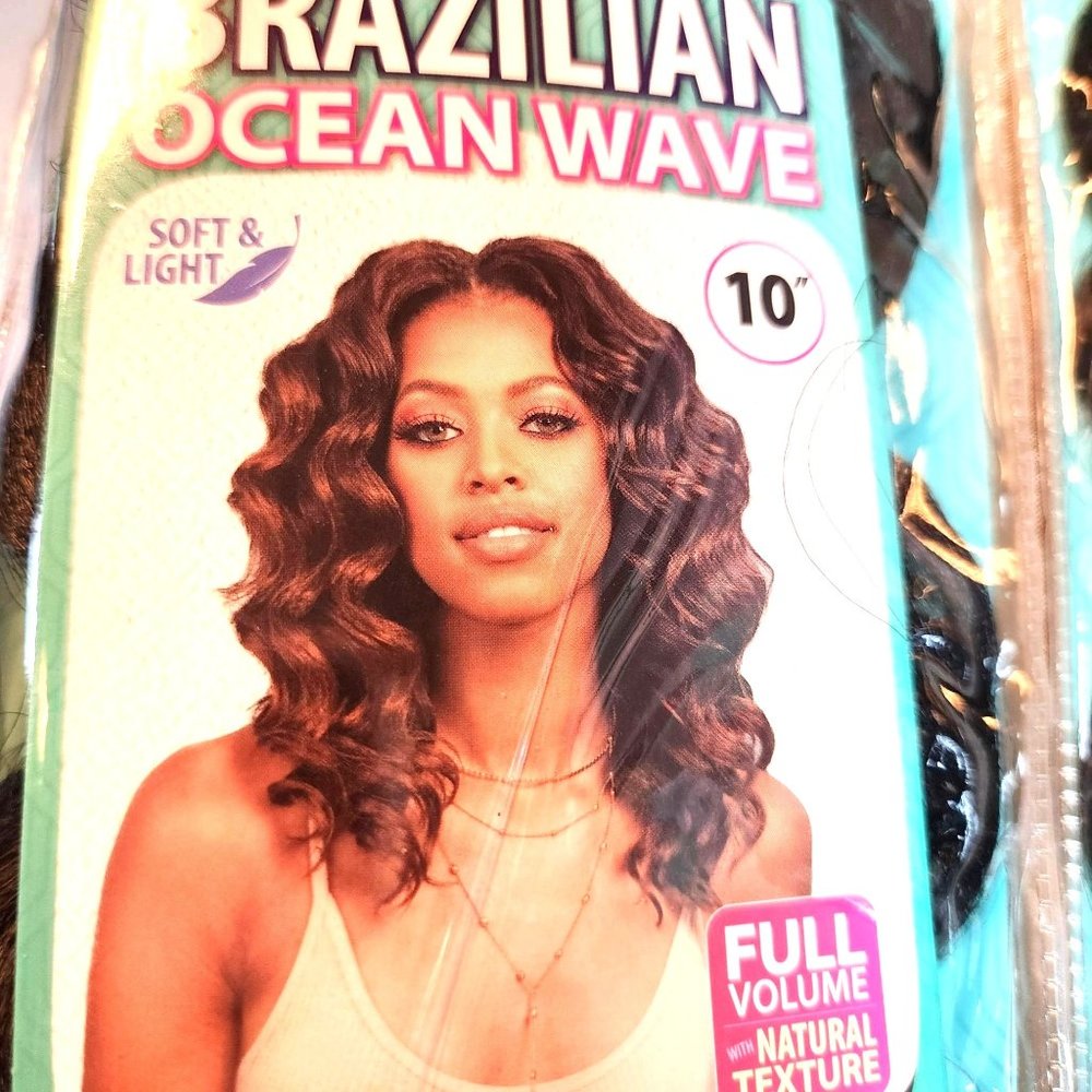 Bobbi Boss Brazilian Ocean Wave Black Crochet Braid 3 Pack Deal